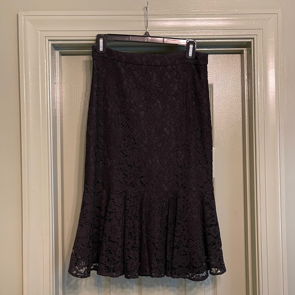 J.Crew Collection - Black Lace Skirt